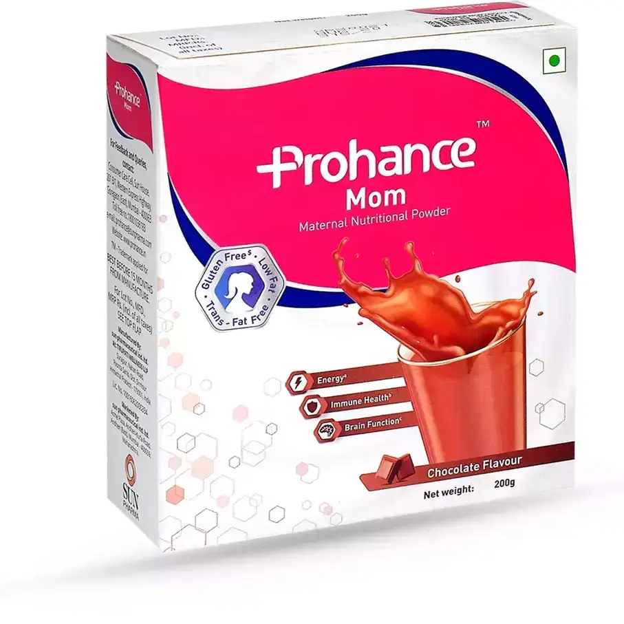 Prohance Mom Nutritional Drink for Immunity & Brain Health | Flavour Chocolate 200gm